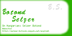 botond selzer business card